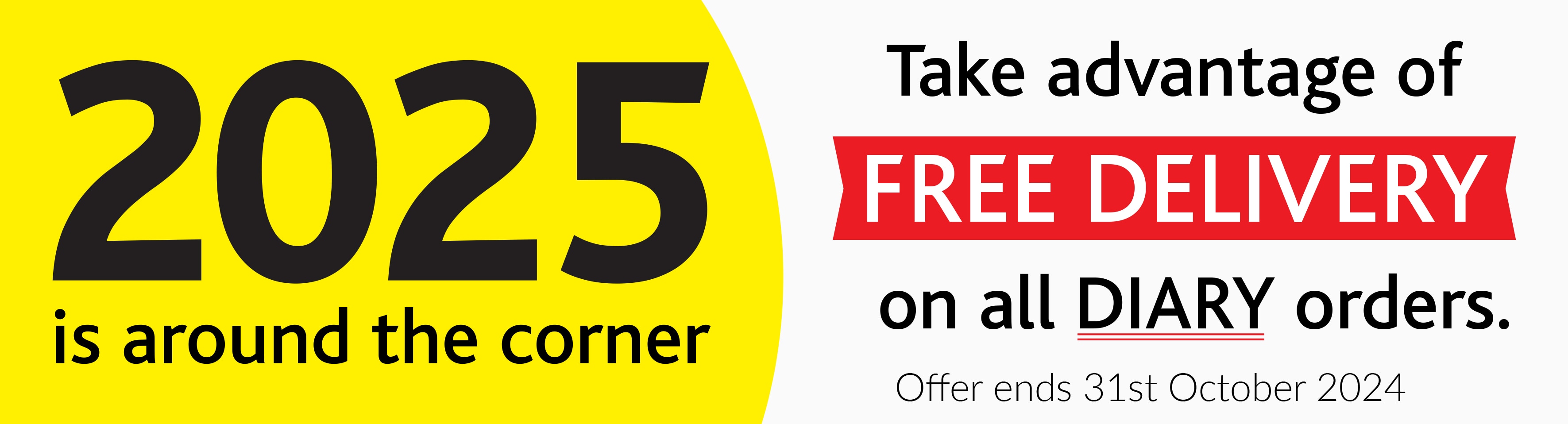 Free delivery on all diary orders until 31 October 2024